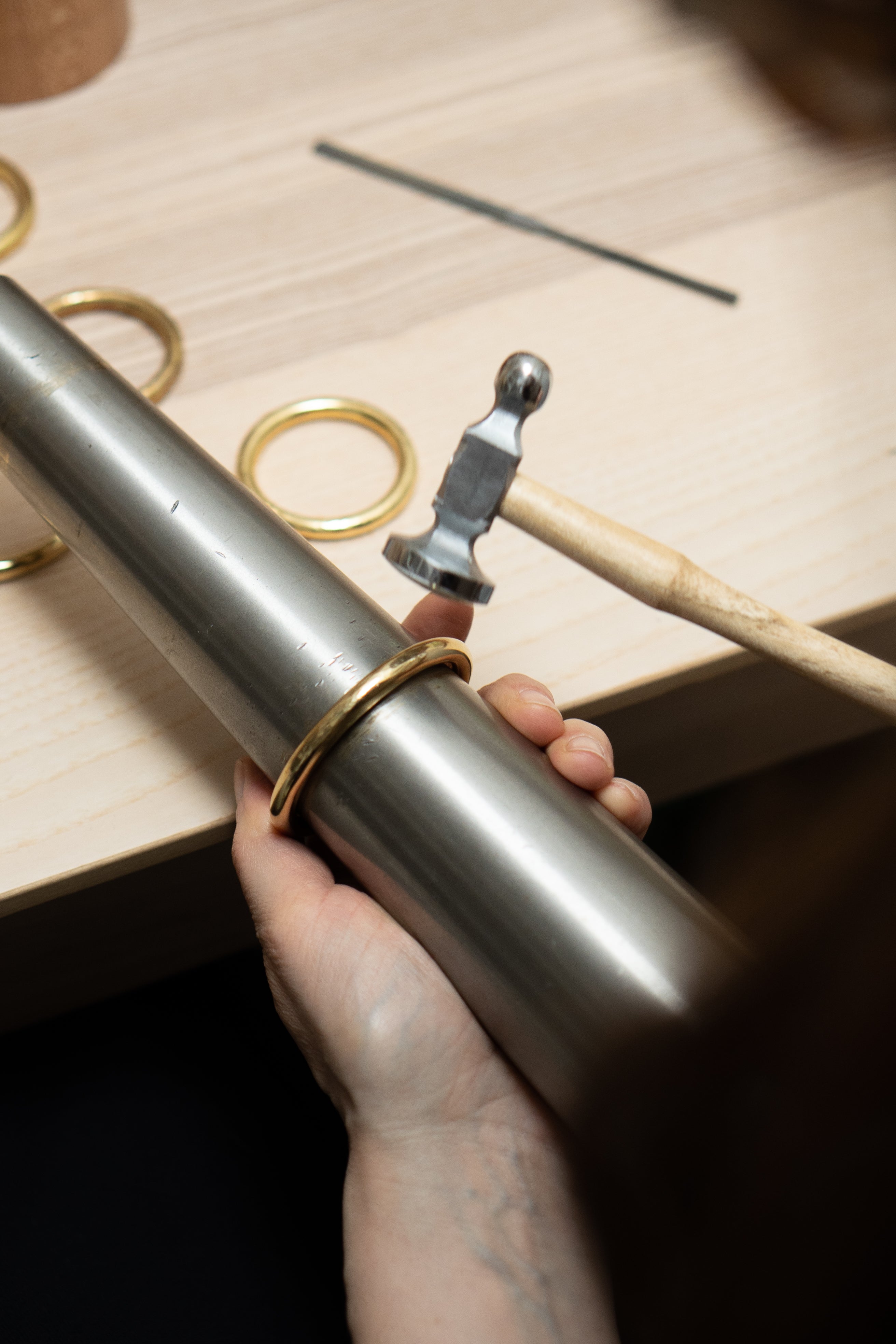 Anèi – Brass napkin rings, set of 2